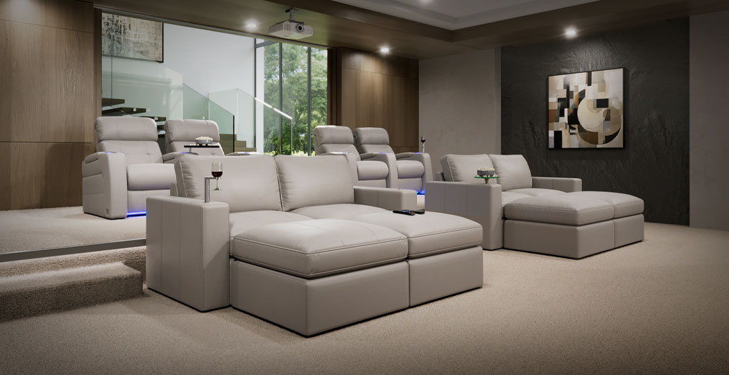 Seatcraft Wilshire Home Theater Sectional Sofa